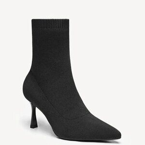 CloudMile Minimalist Pointed Toe Sock Ankle Boot